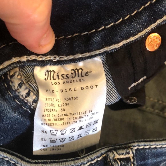 Miss me boot cut jeans 28 EUC - Picture 3 of 5